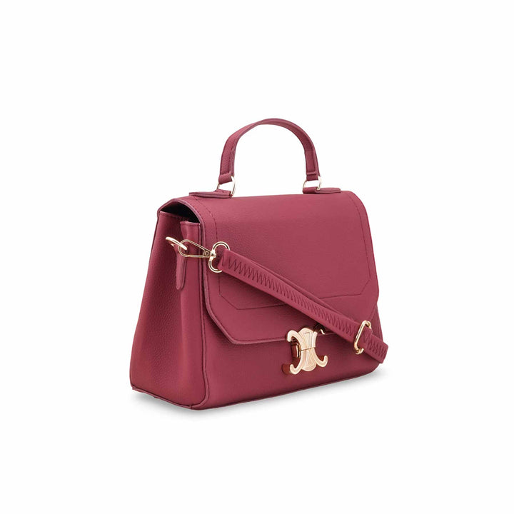 Maroon Formal Hand Bag For Women P55889
