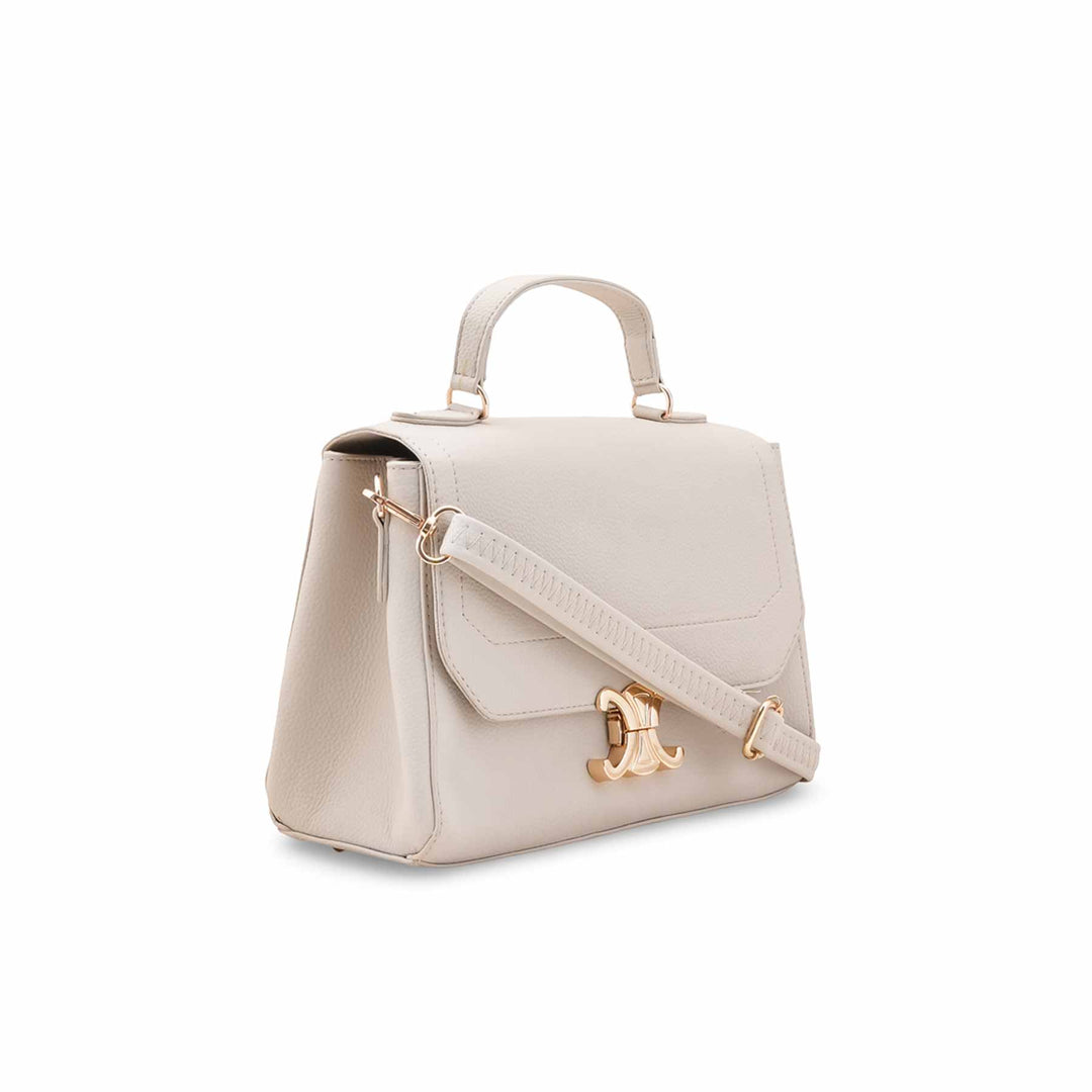 Beige Formal Hand Bag For Women P55889