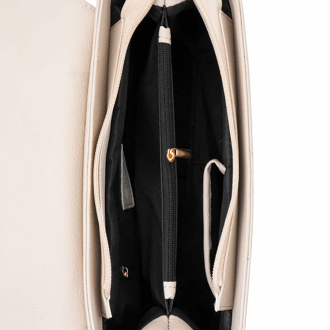 Beige Formal Hand Bag For Women P55889