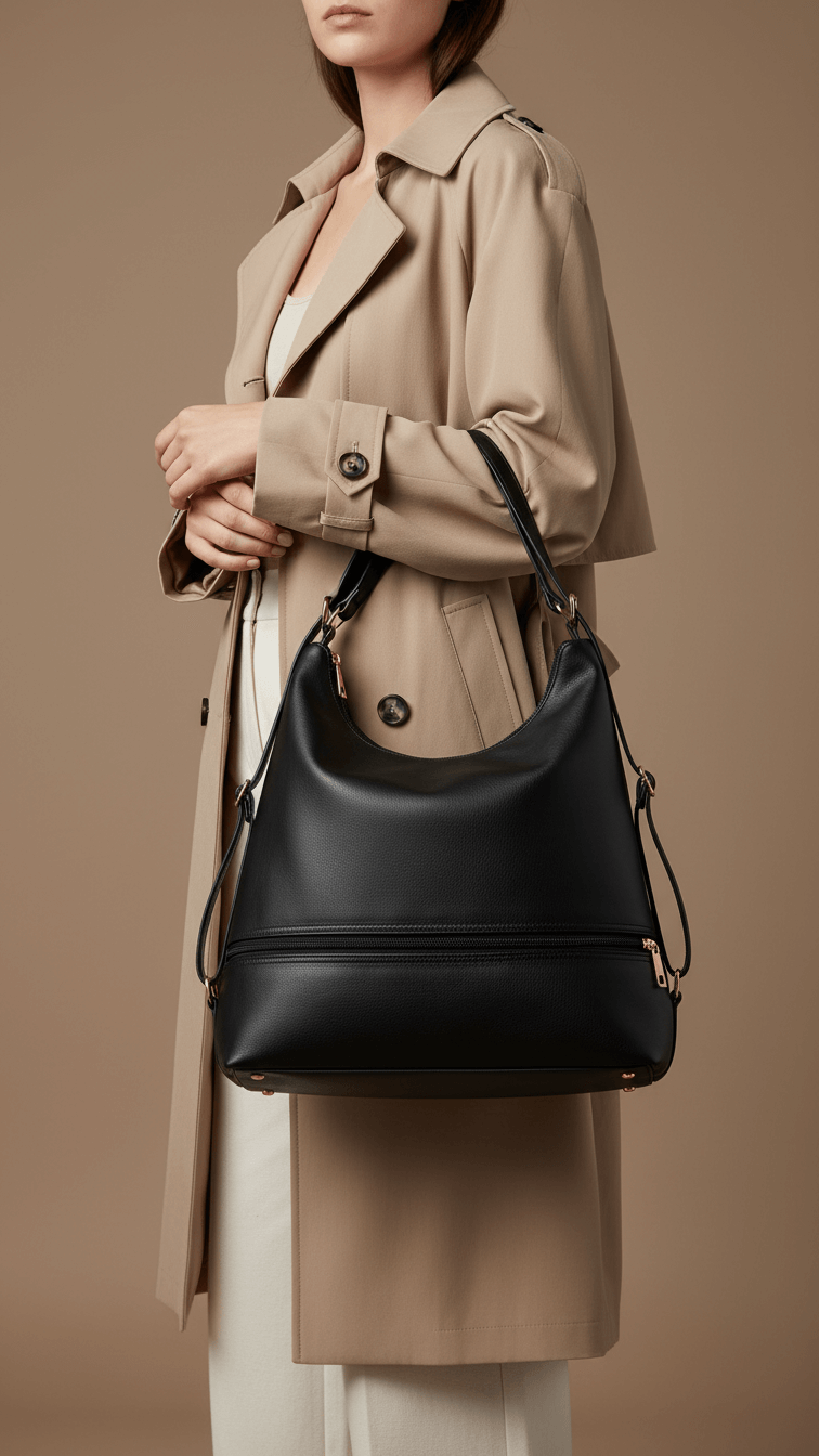 Black Formal Shoulder Bag For Ladies P55891