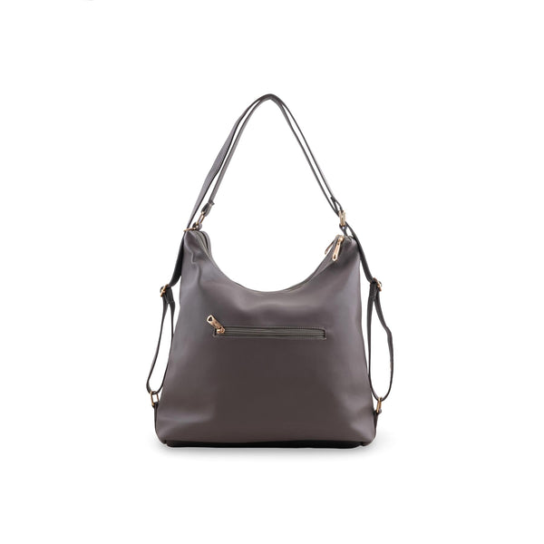Coffee Formal Shoulder Bag For Ladies P55891