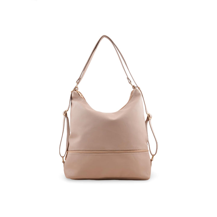 Beige Formal Shoulder Bag For Ladies P55891