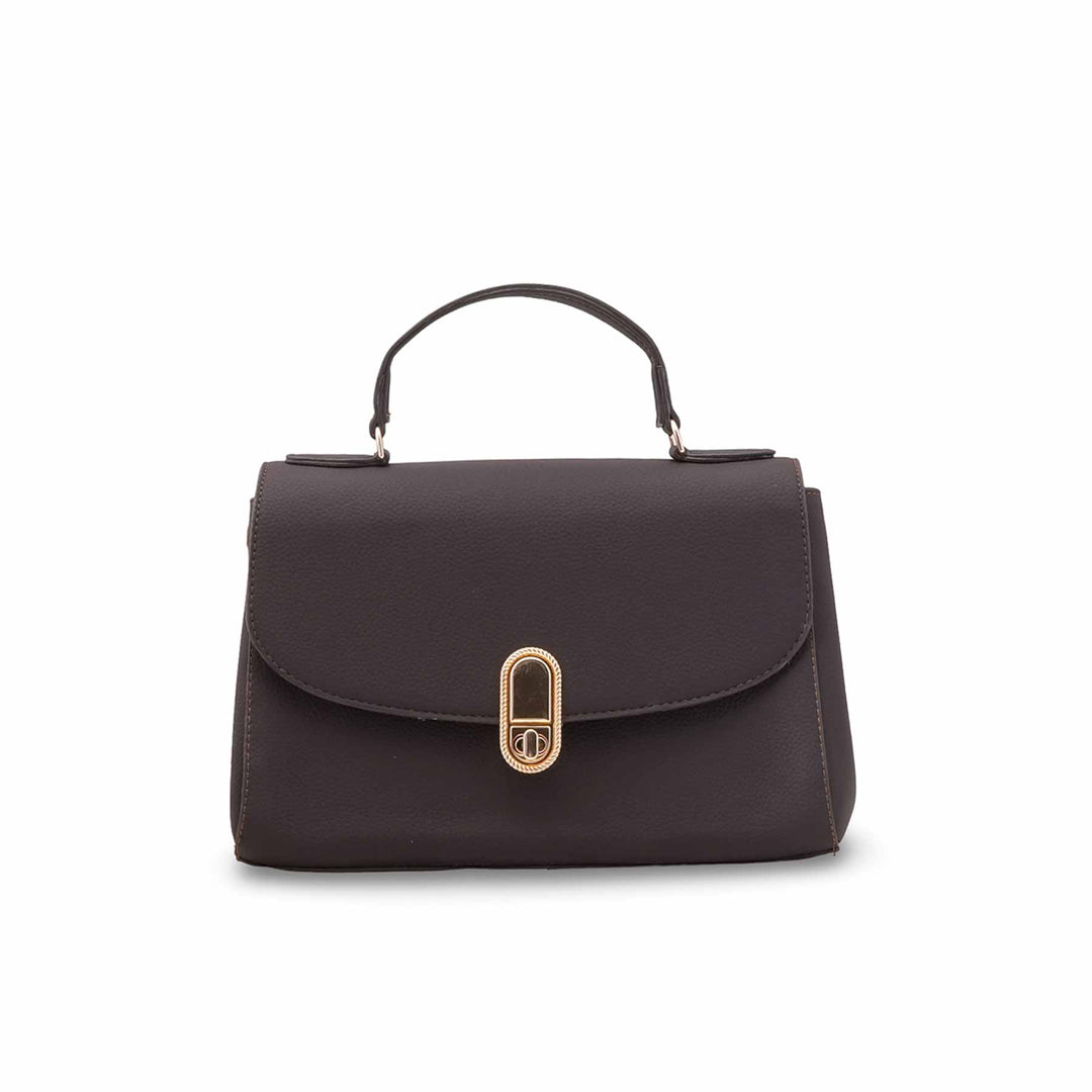 Coffee Formal Hand Bag For Women P55894