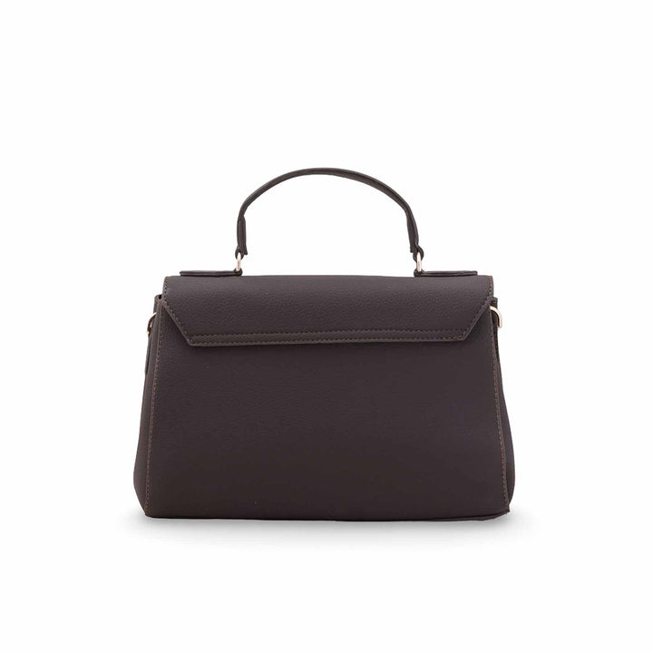 Coffee Formal Hand Bag For Women P55894