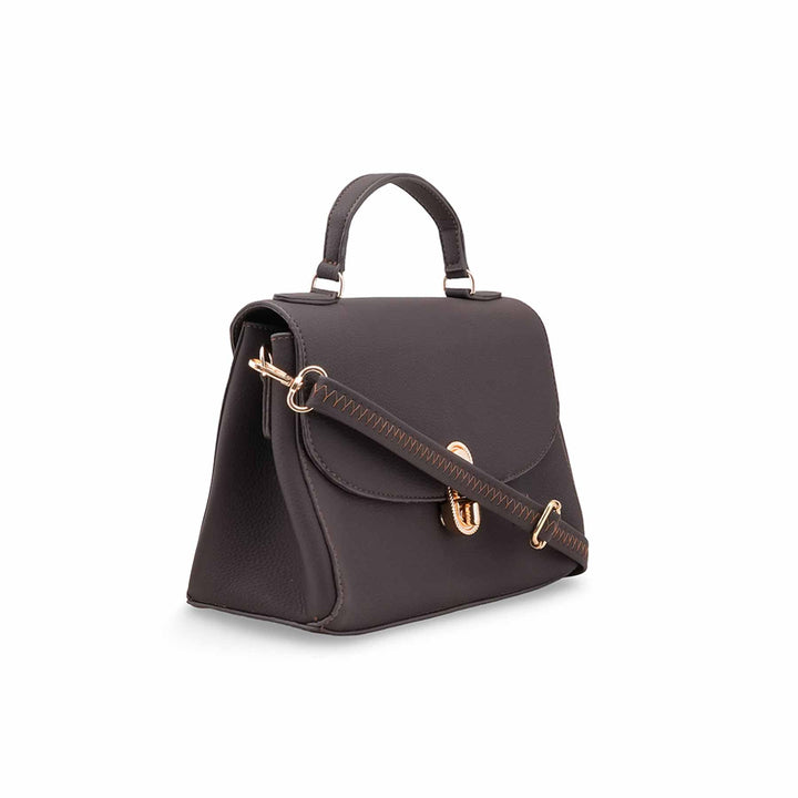 Coffee Formal Hand Bag For Women P55894