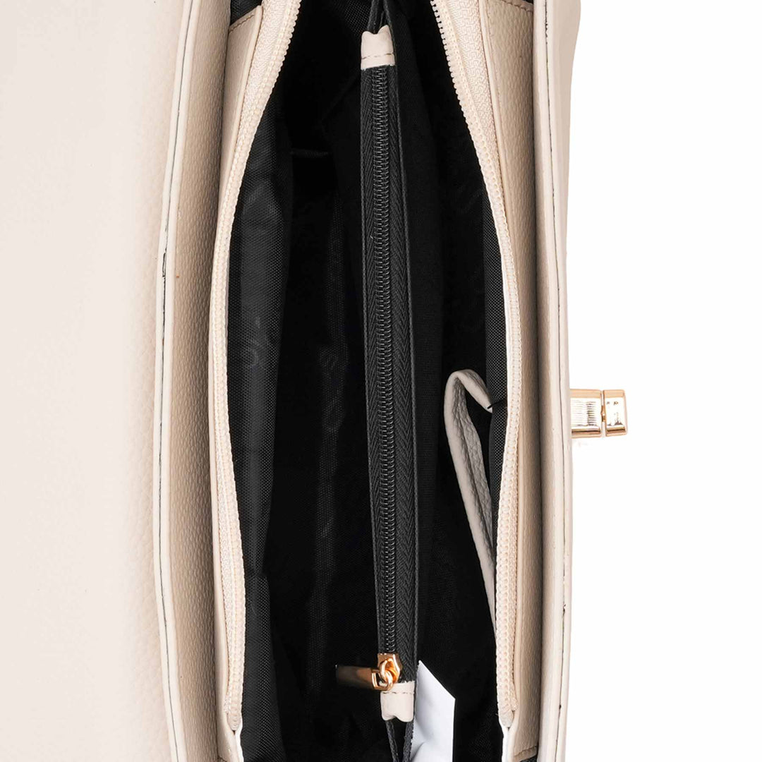 Beige Formal Hand Bag For Women P55894