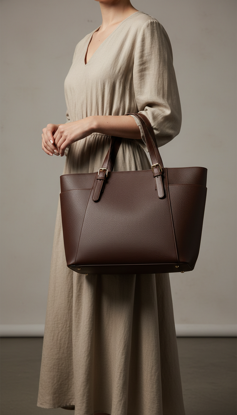Brown Casual Shoulder Bag For Women P55897