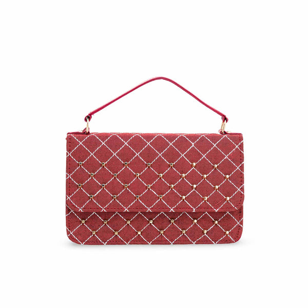 Maroon Formal Shoulder Bag P56092