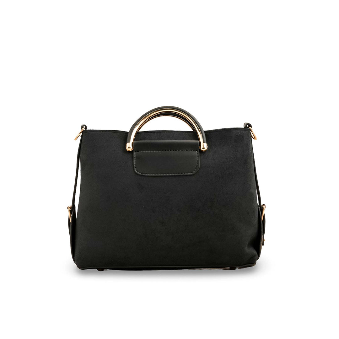 Black Casual Hand Bag P56211