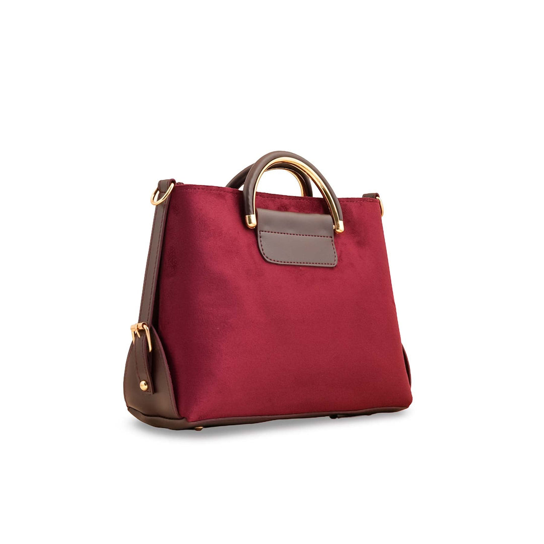 Maroon Casual Hand Bag P56211