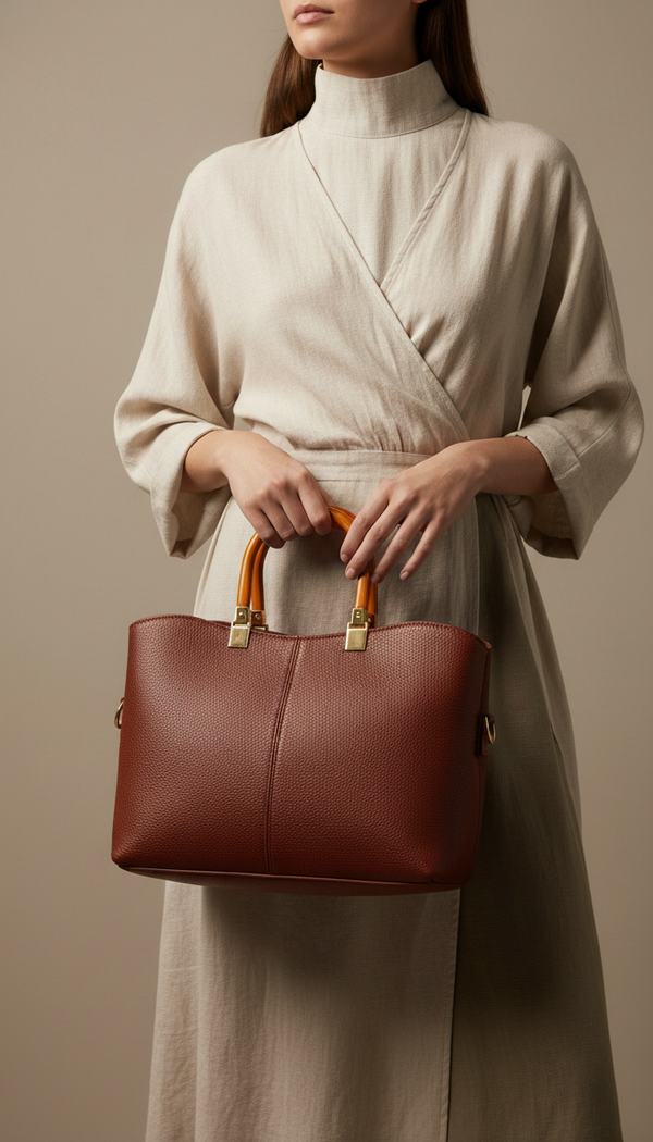 Maroon Casual Hand Bag P56212