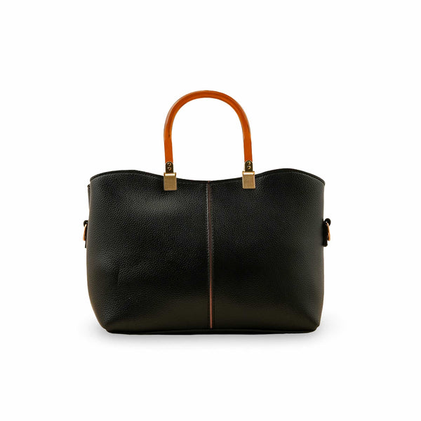 Black Casual Hand Bag P56212