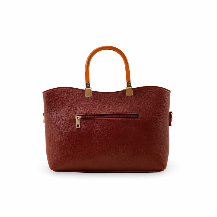 Maroon Casual Hand Bag P56212
