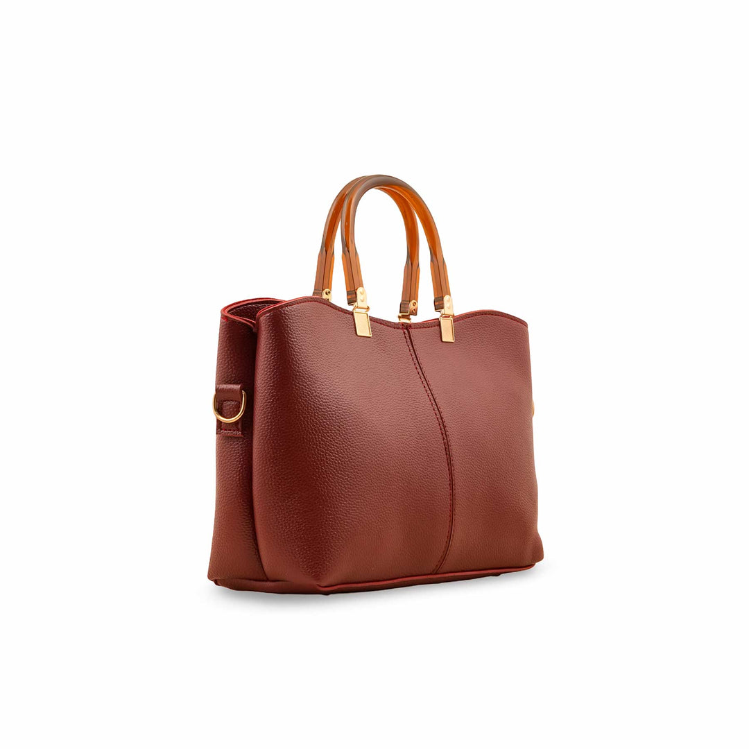 Maroon Casual Hand Bag P56212