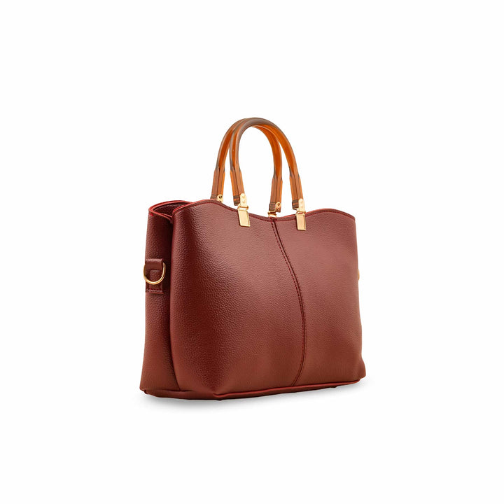 Maroon Casual Hand Bag P56212