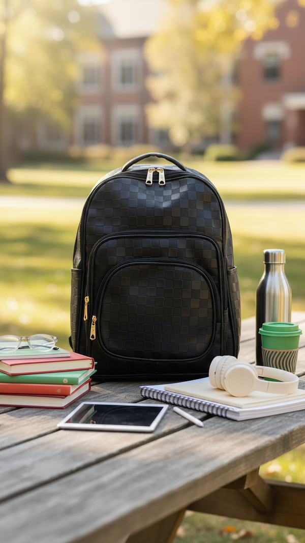 Black Casual Backpack P56215