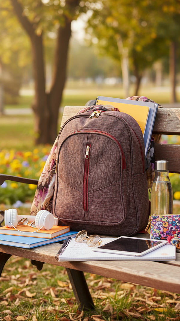 Maroon Casual Back Pack For Women P56218