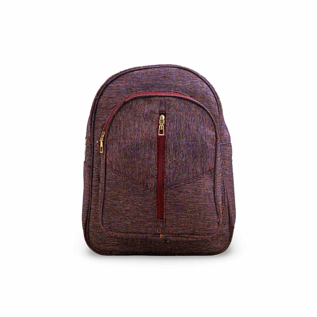 Maroon Casual Back Pack For Women P56218