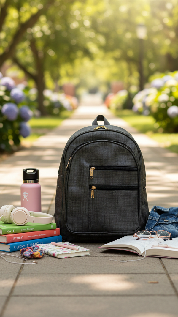 Black Casual Backpack P56219