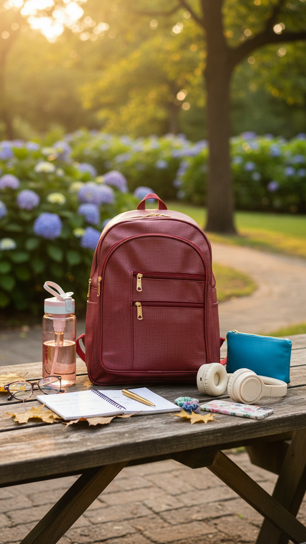 Maroon Casual Backpack P56219
