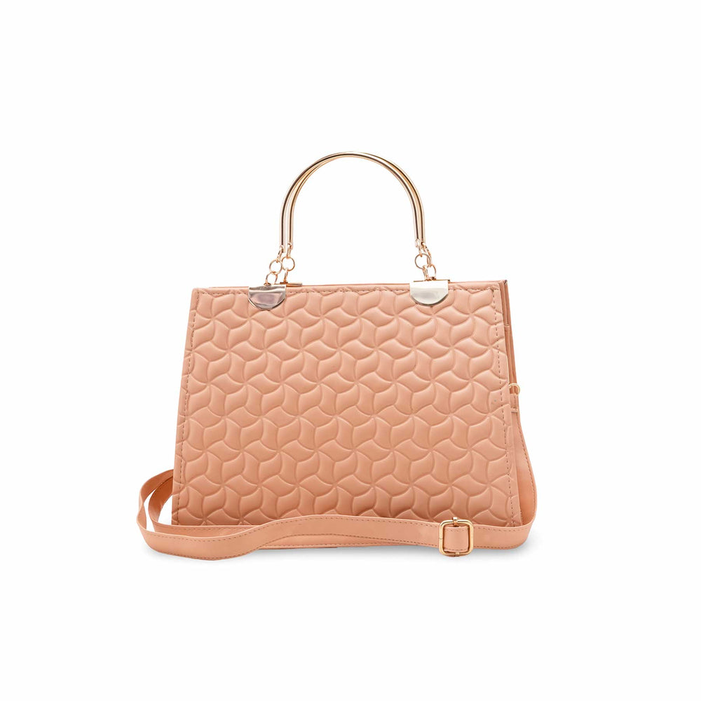 Peach Casual Hand Bag For Women P56224
