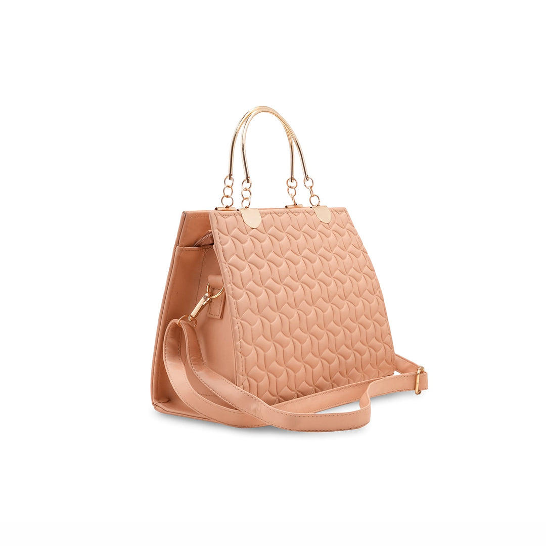Peach Casual Hand Bag For Women P56224
