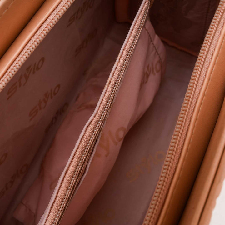 Peach Casual Hand Bag For Women P56224