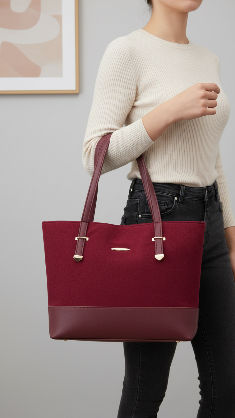 Maroon Casual Shoulder Bag For Women P56229