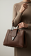 Coffee Casual Hand Bag P56241