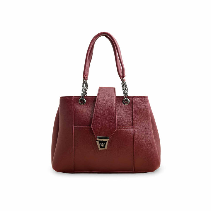 Maroon Casual Hand Bag P56241
