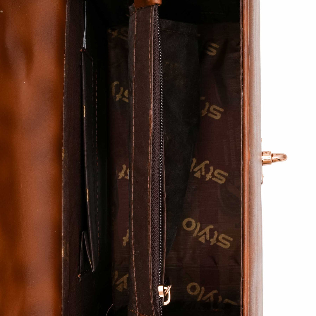 Brown Formal Hand Bag For Women P56242