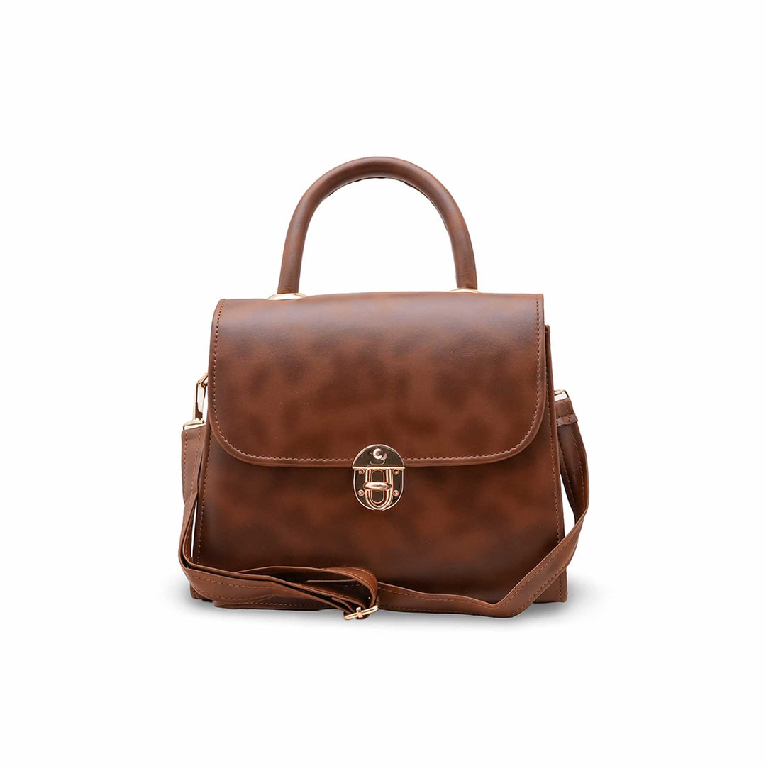 Brown Formal Hand Bag For Women P56242