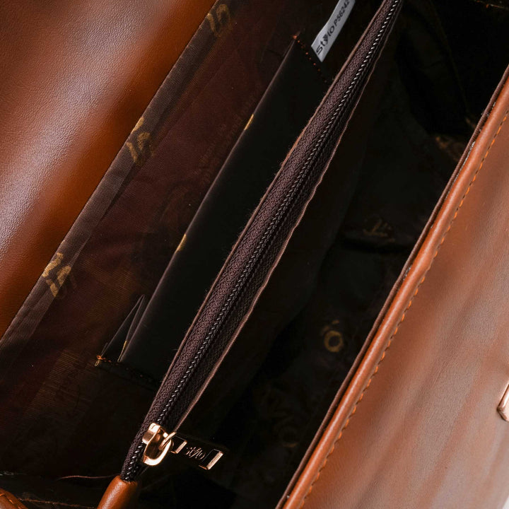 Brown Formal Hand Bag For Women P56242