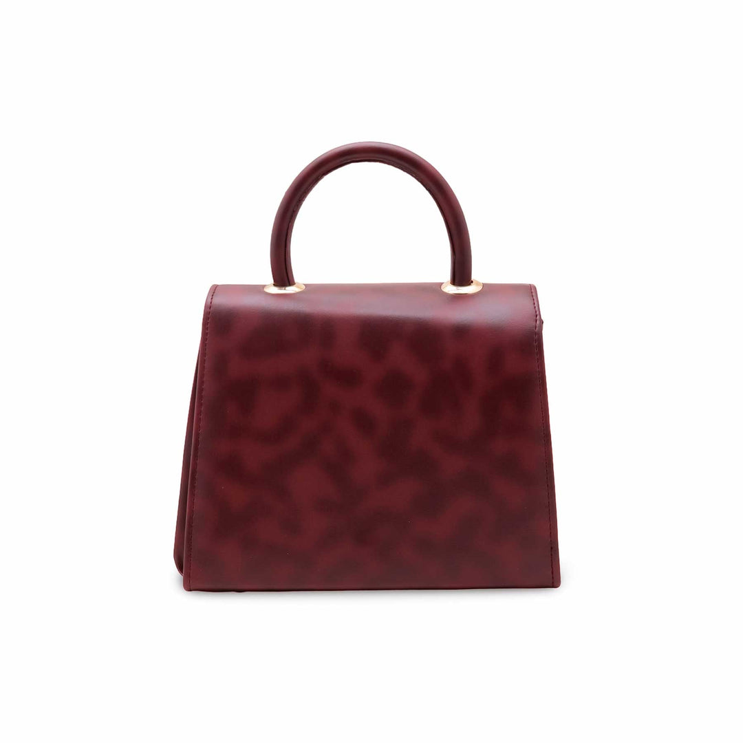 Maroon Formal Hand Bag For Women P56242