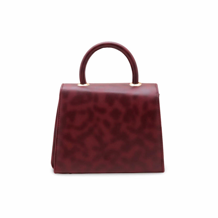 Maroon Formal Hand Bag For Women P56242