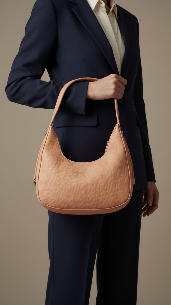 Pink Formal Shoulder Bag For Ladies P56244