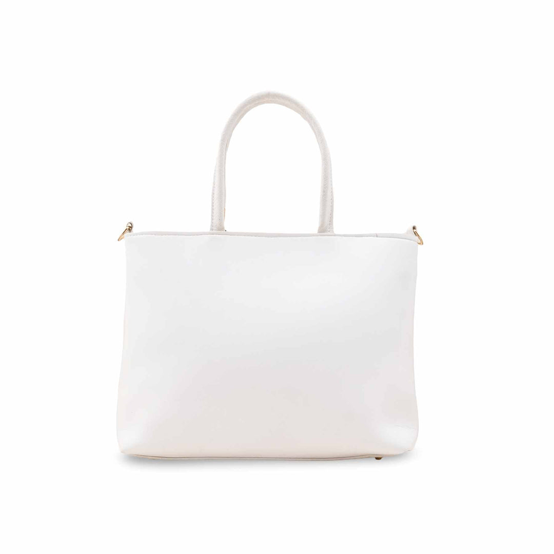 White Casual Hand Bag For Ladies P56247