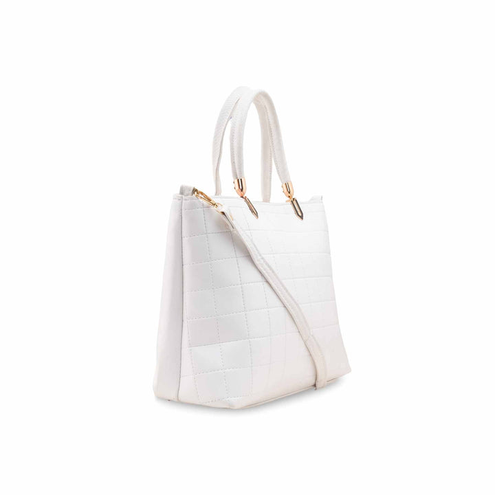 White Casual Hand Bag For Ladies P56247