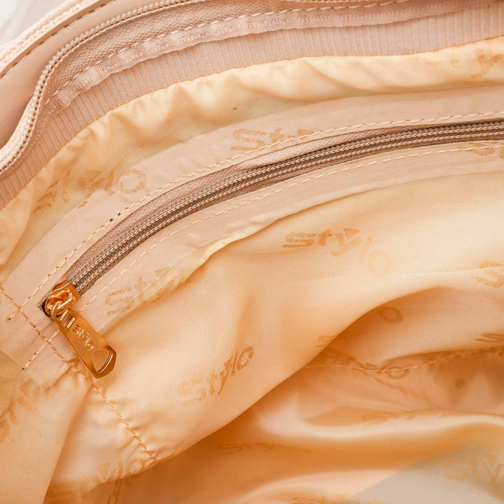 Beige Casual Hand Bag For Ladies P56247