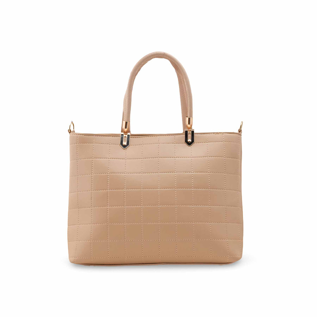 Beige Casual Hand Bag For Ladies P56247