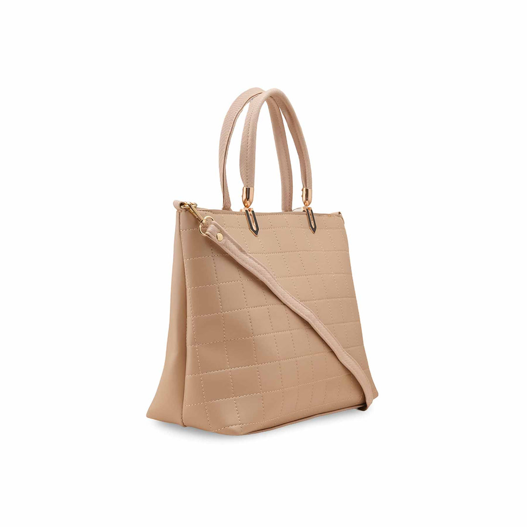 Beige Casual Hand Bag For Ladies P56247