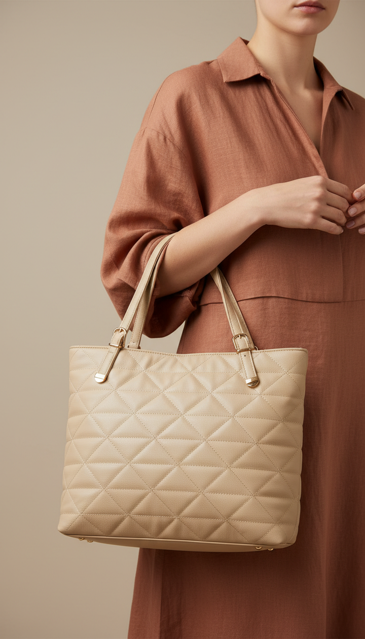 Fawn Casual Hand Bag For Ladies P56248