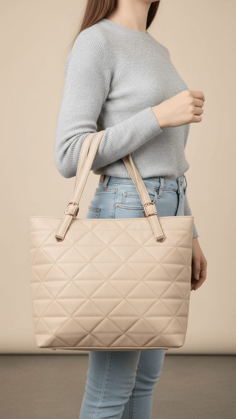 Fawn Casual Hand Bag For Ladies P56248