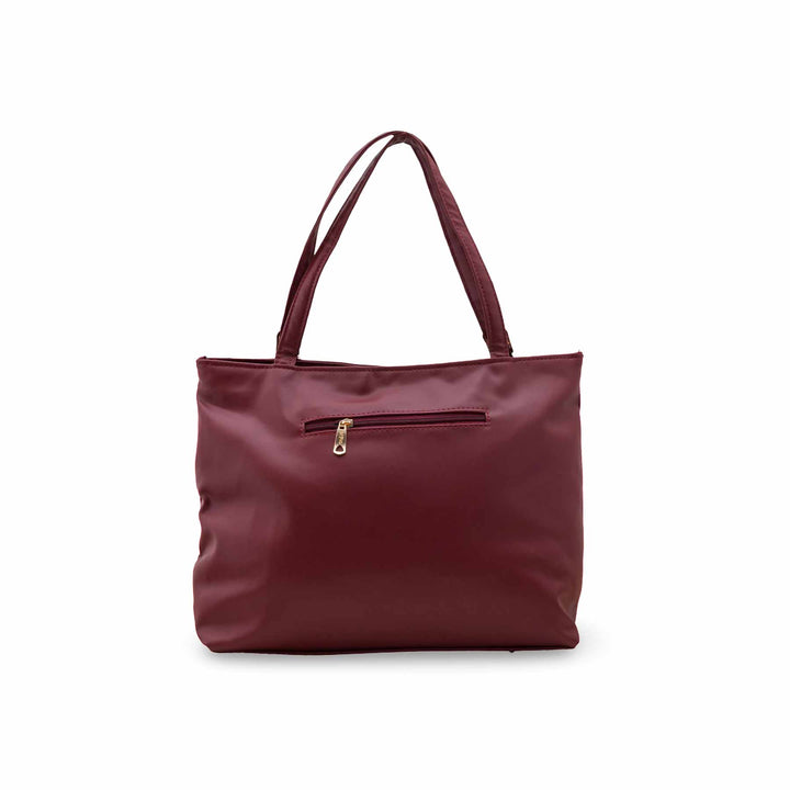Maroon Casual Hand Bag For Ladies P56248