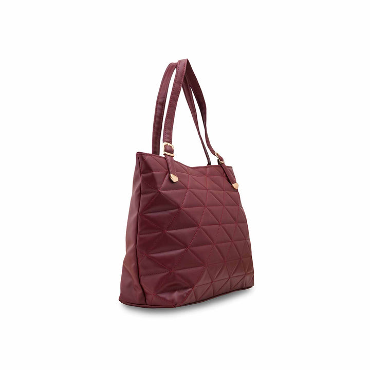 Maroon Casual Hand Bag For Ladies P56248