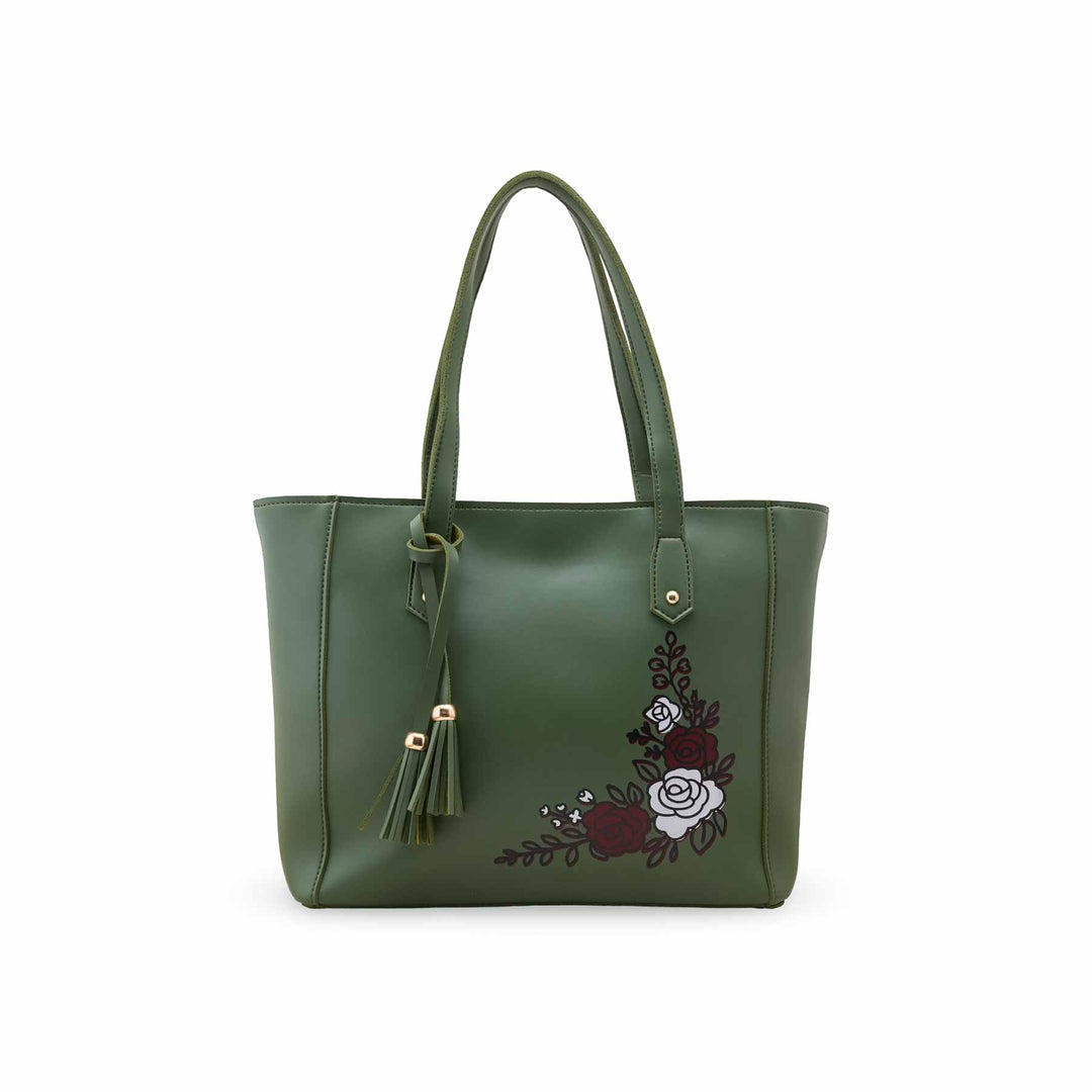 Green Shoulder Bag For Women P56252