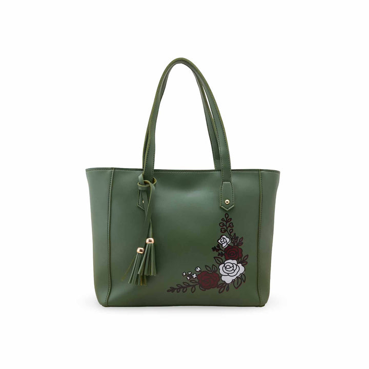 Green Shoulder Bag For Women P56252