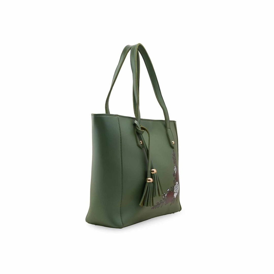 Green Shoulder Bag For Women P56252