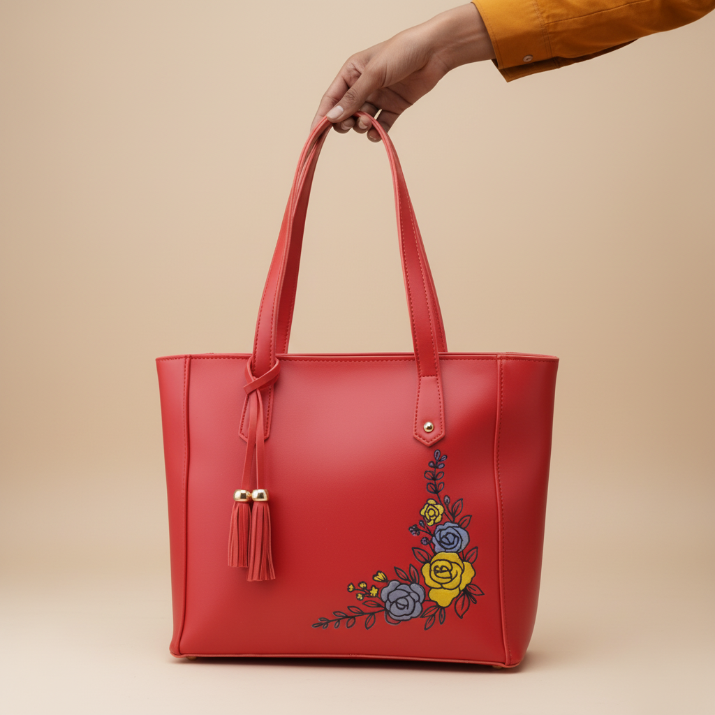 Red Casual Shoulder Bag For Women P56252