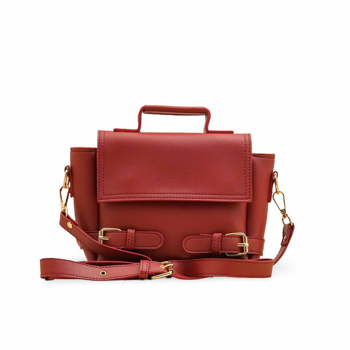Maroon Formal Hand Bag For Ladies P56253